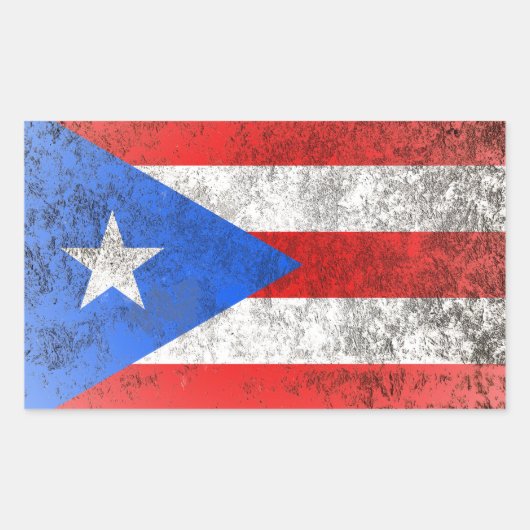 Puerto Rico Rechteckiger Aufkleber (Vorderseite)