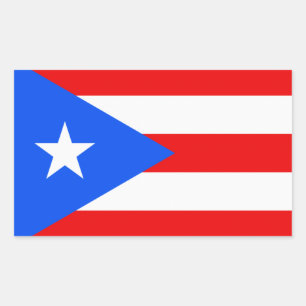 Puerto Rico Rechteckiger Aufkleber