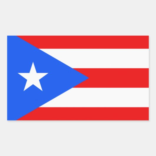 Puerto Rico Rechteckiger Aufkleber (Vorderseite)