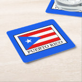 Puerto Rico Rechteckiger Pappuntersetzer (angewinkelt)