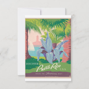 Puerto Rico Reise Save The Date