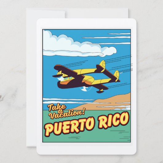 Puerto Rico Reiseplakat (Vorderseite)