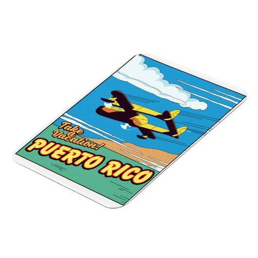 Puerto Rico Reiseplakat Magnet (Linke Seite)