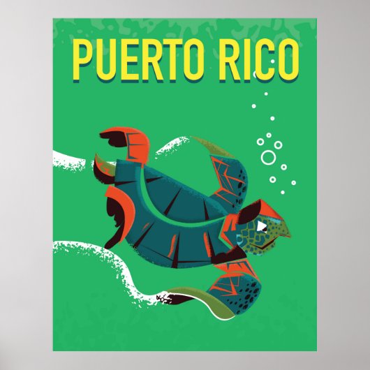 Puerto Rico Reiseplakat Poster (Vorne)