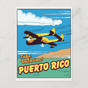 Puerto Rico Reiseplakat Postkarte