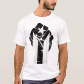 Puerto Rico Resiste Black Flag T-Shirt (Vorderseite)