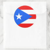 Puerto Rico/Rico Flag. Vereinigte Staaten, USA, US Runder Aufkleber (Tasche)