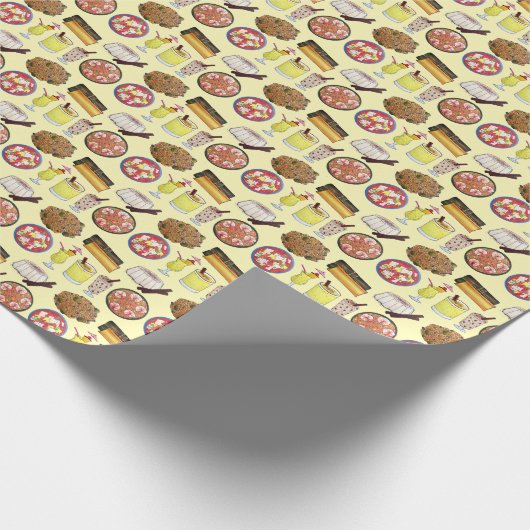 Puerto Rico Rico Rican Food Cuisine Pasteles Tembl Geschenkpapier (Ecke)