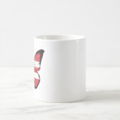 Puerto Rico-Rippfahne Kaffeetasse (Mittel)