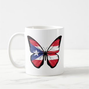Puerto Rico-Rippfahne Kaffeetasse