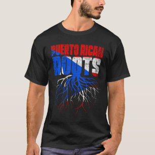 Puerto Rico Roots Puerto Rico Heritage Flag T-Shirt
