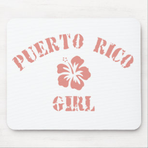 Puerto Rico Rosa Girl Mousepad
