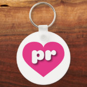 Puerto Rico Rosa - I Liebe Schlüsselanhänger (Vorderseite)
