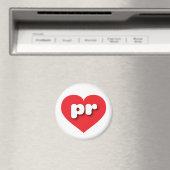 Puerto Rico Rotes Herz - I Liebe Magnet (In Situ (Geschirrspüler))