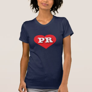 Puerto Rico Rotes Herz - I Liebe PR T-Shirt