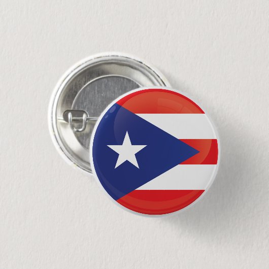 Puerto Rico Round Icon Flag Button (Vorne & Hinten)