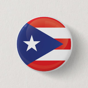 Puerto Rico Round Icon Flag Button