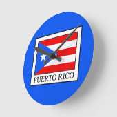 Puerto Rico Runde Wanduhr (Winkel)