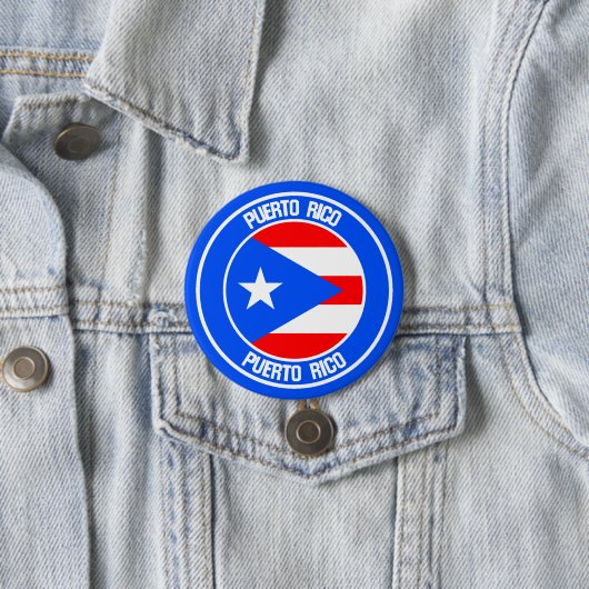 Puerto Rico RundEmblem Button (Beispiel)