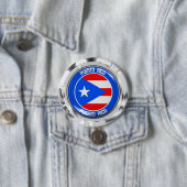 Puerto Rico RundEmblem Button (Beispiel)