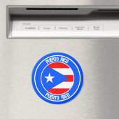 Puerto Rico RundEmblem Magnet (In Situ (Geschirrspüler))
