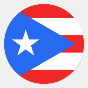 Puerto Rico Runder Aufkleber