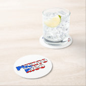 Puerto Rico Runder Pappuntersetzer (Vor Ort)