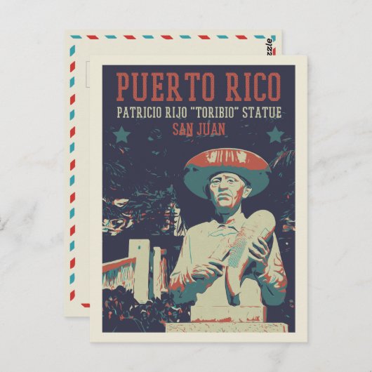 Puerto Rico, San Juan, Patricio Rijo Toribio Postc Postkarte (Vorne/Hinten)