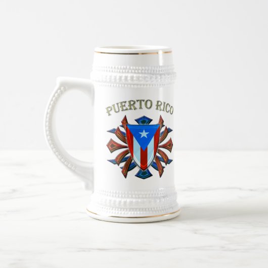 Puerto Rico - Schild Bierglas (Links)