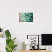 Puerto Rico-Sea-Glass-Poster Poster (Heimbüro)