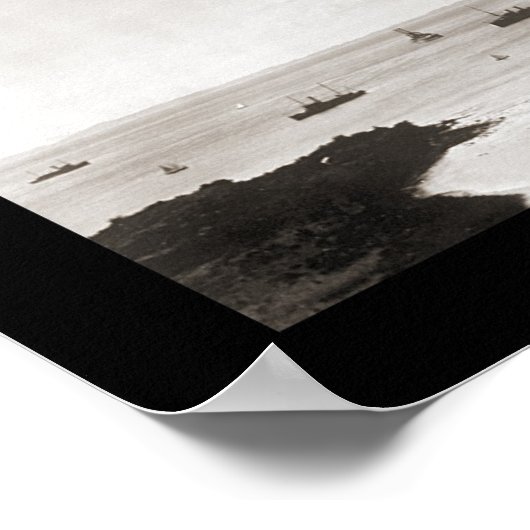 Puerto Rico Ships Foto 1914 Poster (Ecke)