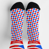 Puerto Rico Socks, Flaggenmode / sport Socken (Oben)