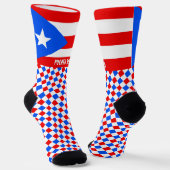 Puerto Rico Socks, Flaggenmode / sport Socken (Gewinkelt)