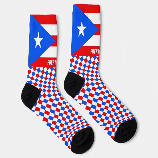 Puerto Rico Socks, Flaggenmode / sport Socken (Rechts)