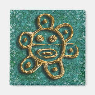 Puerto-Rico-Sonne-Petroglyphmagnet Magnet