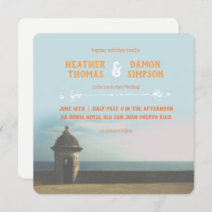 Puerto Rico Sonnenuntergang Einladung Hochzeit