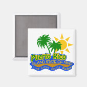 Puerto Rico Staat des Mind Magneten Magnet (Vorderseite/Rückseite)