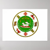 Puerto Rico Staat Siegel Poster (Vorne)