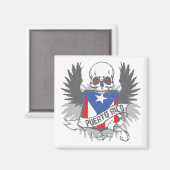 Puerto Rico Star Magnet (Vorderseite/Rückseite)