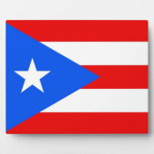 Puerto Rico State Flag Plaque Fotoplatte (Vorderseite)