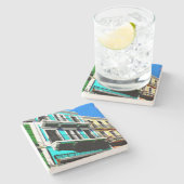 Puerto Rico Steinuntersetzer (Seitenansicht)