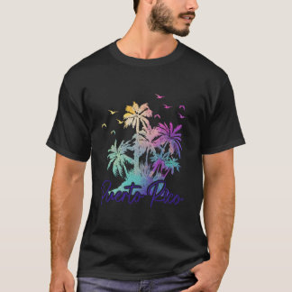 Puerto Rico Strand Boricua Palmen Urlaub T-Shirt