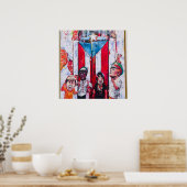 Puerto Rico Street Art Poster (Küche)