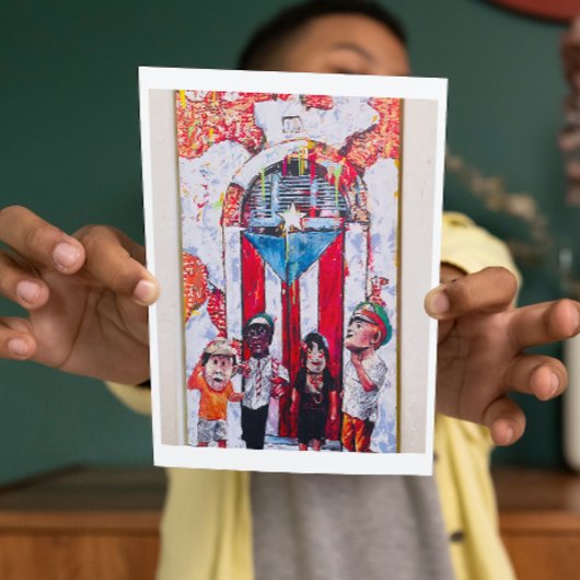 Puerto Rico Street Art Postkarte