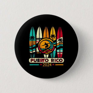 Puerto Rico Surfen Sommer Strand passende Familie Button