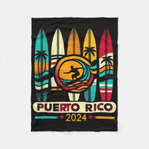 Puerto Rico Surfen Sommer Strand passende Familie Fleecedecke