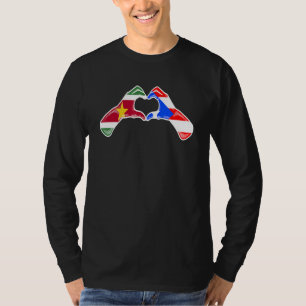 Puerto Rico Suriname Flag Puerto Rico Surinamese T-Shirt