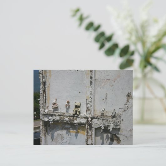 Puerto Rico teddy trägt Postcard Postkarte (Stehend Vorderseite)