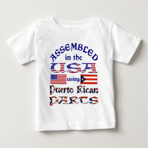 Puerto Rico Teile Front Baby T-shirt