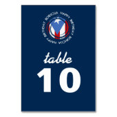 Puerto Rico : Thema der Flaggen: Geburtstag Boricu Tischnummer (Rückseite)